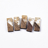 Transparent Resin & Walnut Wood Pendants LS-X-RESI-Q210-007A-A01-1