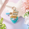 Heart with Butterfly Resin Keychains KEYC-TADJ0001-01B-3