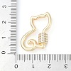 Rack Plating Brass Micro Pave Cubic Zirconia keychain Clasps KK-K374-03B-G-3