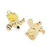 Brass Micro Pave Cubic Zirconia Pendants KK-H537-19A-G-1