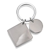 Personalized Custom Engraved Calendar Date Stainless Steel Keychain KEYC-A028-P-1-1