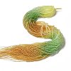 Transparent Gradient Color Glass Beads Strands LS-GLAA-H021-01B-15-1