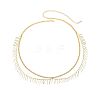 Alloy Tassel Double Layer Waist Belly Chains for Women FS-WG82127-01-5