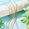 3 Strands 3 Colors Electroplate Glass Beads Strands EGLA-TADJ0001-12-4