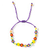 Handmade Plastic Beaded Link Bracelets CB6156-2-1