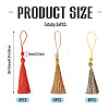 24Pcs 3 Colors Polyester Tassel Decorations OCOR-TADJ0007-01E-3