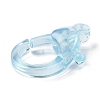 Transparent Plastic Lobster CLaw Clasps KY-H005-A02-4