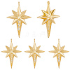 10Pcs Brass Micro Pave Cubic Zirconia Pendants KK-BBC0018-47-1