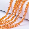 Electroplate Glass Beads Strands EGLA-A034-T2mm-B16-1