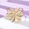 Alloy & Iron Cuff Bangles for Women BJEW-F501-01A-KCG-1