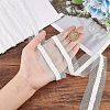 Mesh Fabric with Plastic Wheat Beads Ribbon OCOR-CA0001-15-3