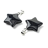 Synthetic Blue Goldstone Pendants GG-K002-10B-2