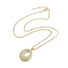 Brass Pendant Necklaces NJEW-B101-04G-01-2