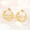 304 Stainless Steel Stud Earrings for Women SA-CBAB549-07G-2