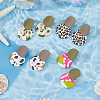 4 Pairs 4 Style Polymer Clay Dangle Stud Earrings with 316 Surgical Stainless Steel Pins EJEW-FI0002-44-5