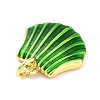 Real 18K Gold Plated Rack Plating Brass Enamel Charms KK-M293-31G-04-2