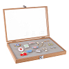 Wood Presentation Boxes for Badge Storage and Display CON-WH0089-11A-1