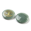 Natural Green Aventurine Carved Pendants G-H007-06E-2