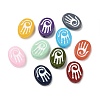 Baking Paint Glass Beads LAMP-D003-06-1
