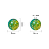 Round Transparent Crackle Glass Beads CCG-X0006-B-WH-5