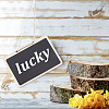 10Pcs Mini Wooden Hanging Chalkboard HJEW-DR0001-04-5