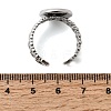 Curb Chains Shapes 304 Stainless Steel Ring Components STAS-P454-04C-P-3