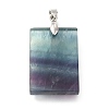 Natural Fluorite Pendants G-P487-05P-2