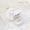 Velvet Rhinestones Detachable Pet Wedding Couple Ring Bearer Box RDIS-WH0019-08B-5