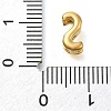 Ion Plating(IP) 304 Stainless Steel Slide Charms STAS-B075-37G-S-3