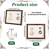 Natural Wood Medal Display Frame AJEW-WH0248-420B-2
