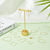 36Pcs 6 Style Brass Hoop Earring Findings KK-FH0005-44-5