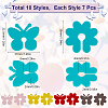 SUNNYCLUE 70Pcs 10 Styles Silicone Wine Glass Charms AJEW-SC0002-84-2