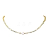 Gradient Color Gemstone & Natural Cultured Freshwater Pearl Beaded Necklaces NJEW-JN06316-03-4