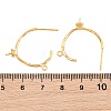 Brass Stud Earring Findings KK-CBA866A-11G-3