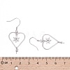 925 Sterling Silver Dangle Earring Findings STER-L057-061P-3