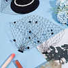 Nylon Fascinator Mesh Face Veil OHAR-WH0034-09A-01-5