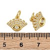 Brass Micro Pave Cubic Zirconia Pendants KK-D424-04G-3