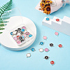 52Pcs 26 Style Alloy Enamel Links Connectors ENAM-YS0001-07-4