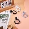 Cheriswelry 6Pcs 3 Color Plastic Rotate Hook Hangers AJEW-SW0001-05-6