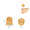 Brass Bead Caps KK-PH0034-79-2