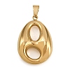 304 Stainless Steel Pendants STAS-P407-04E-G-1