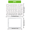Inspiring Word Cheer Up Glass Hotfix Rhinestone DIY-WH0303-035-3