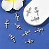 SHEGRACE Brass Micro Pave Clear Cubic Zirconia Pendants XGRQ2O465-451P-4