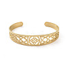 304 Stainless Steel Cuff Bangles BJEW-M234-03G-2