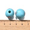 Valentine's Day Element Printed Wood Beads WOOD-R002-01-26-3