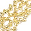 Electroplate Glass Beads Strands EGLA-D030-17-03-1
