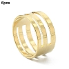 6Pcs Brass Rings TOOL-YW0001-77-2