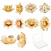 20Pcs 5 Style Brass Bead Caps KK-SC0004-92-1