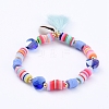 Stretch Charm Bracelets BJEW-JB05085-04-1