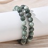 Natural Jade Round Beaded Stretch Bracelets GG-CBA12F1-02A-03-1